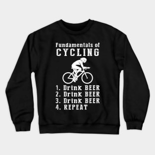 Pedals & Pints: Cycling and Beer Lover's Tee Crewneck Sweatshirt